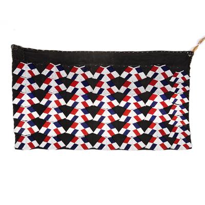 Lot 256 - A TONGA (BATONGA) MARRIED WOMAN'S BACK BEADED APRON Sikomoka/ndeke with red