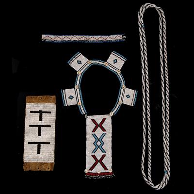 Lot 290 - A 19TH CENTURY XHOSA MAN'S BEADWORK LEGGING