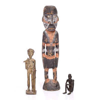 Lot 416 - A GROUP OF THREE TRIBAL FIGURES