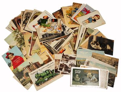 Lot 797 - A SMALL COLLECTION OF 1920'S AND LATER POSTCARDS including Mabel Lucie Atwell