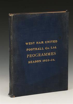 Lot 800 - FOOTBALL INTEREST: West Ham United Football Co. Ltd Programmes