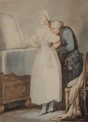 Lot 126 - ATTRIBUTED TO THOMAS ROWLANDSON (1756-1827)