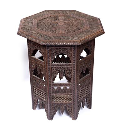 Lot 11 - Indian octagonal side table
