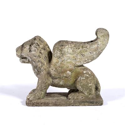 Lot 29 - Reconstituted stone griffin
