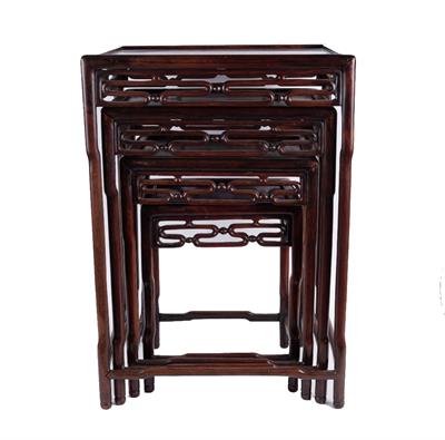 Lot 31 - Nest of hardwood tables