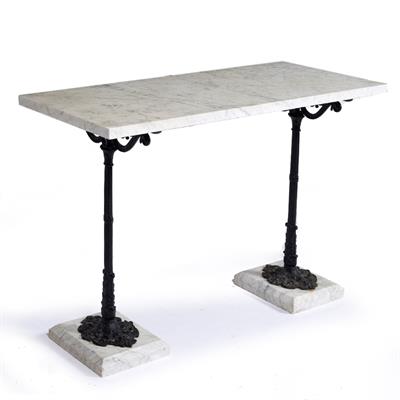 Lot 38 - Marble top hall table