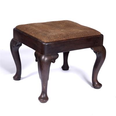 Lot 46 - Mahogany footstool