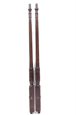Lot 47 - Set of four mahogany four poster bed posts