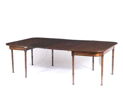 Lot 49 - Mahogany d-end dining table