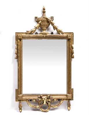 Lot 51 - Adam style giltwood wall mirror
