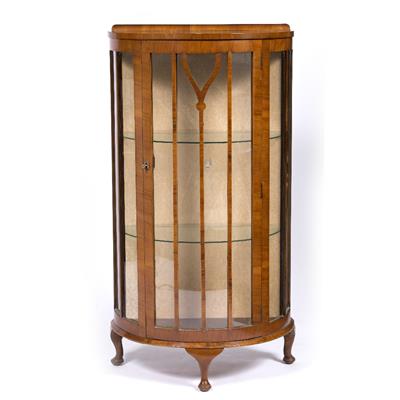 Lot 81 - Walnut glazed display case