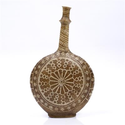 Lot 101 - Camel skin flask