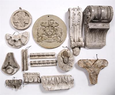 Lot 110 - Collection of classical plaster mouldings