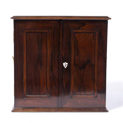 Lot 116 - Rosewood coin cabinet