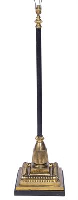 Lot 118 - Brass standard lamp