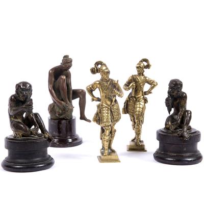 Lot 129 - Pair of Dutch bronzes