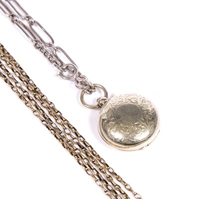 Lot 149 - Silver watch chain