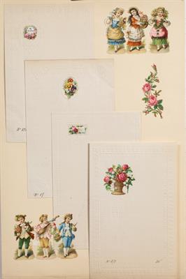 Lot 197 - Loose folio of notelets and cards