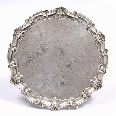 Lot 270 - Victorian silver salver