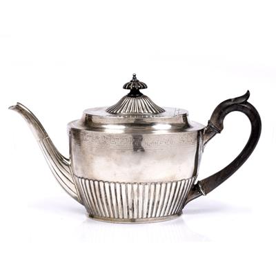 Lot 273 - Silver teapot