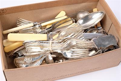 Lot 283 - Collection of miscellaneous silver-plated flatware