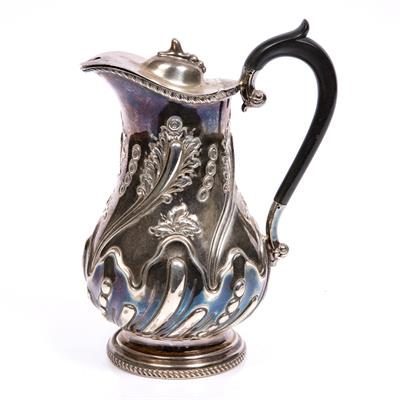 Lot 306 - Silver water jug
