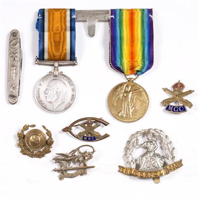 Lot 374 - World War 1 War medal and Victory medal