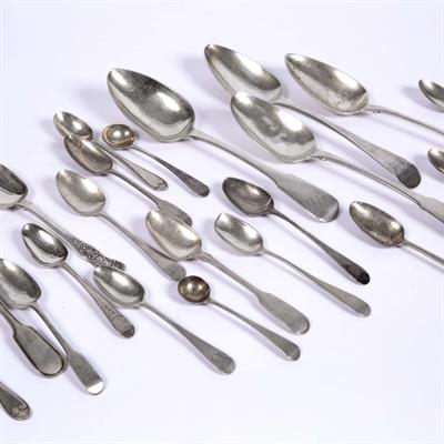 Lot 377 - Collection of various silver flatware