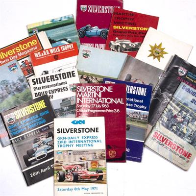 Lot 379 - Collection of 16 1960's and 1970's Silverstone International Motor Racing Programmes