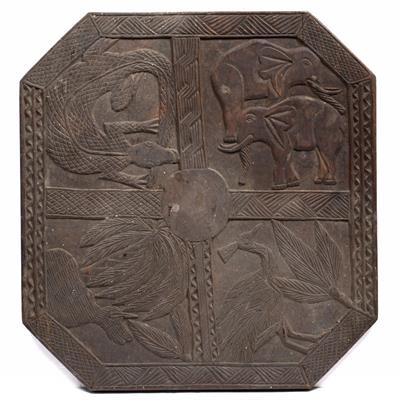 Lot 431 - Tribal carved panel