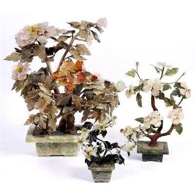 Lot 434 - Chinese soapstone model tree