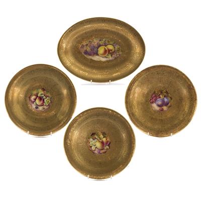 Lot 459 - Three Royal Worcester tazzas