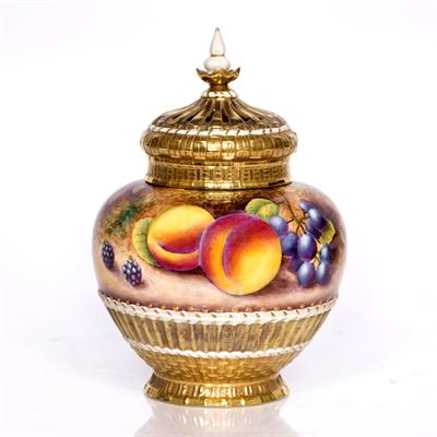 Lot 460 - Royal Worcester pot pourri vase