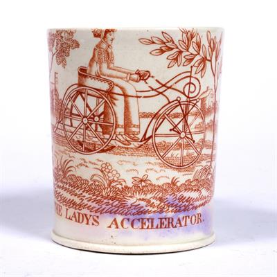 Lot 475 - Creamware printed mug