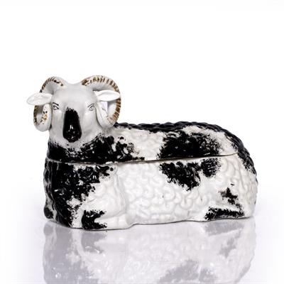Lot 495 - Porcelain ram