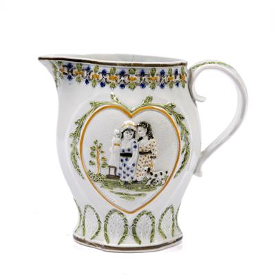 Lot 508 - Prattware large jug