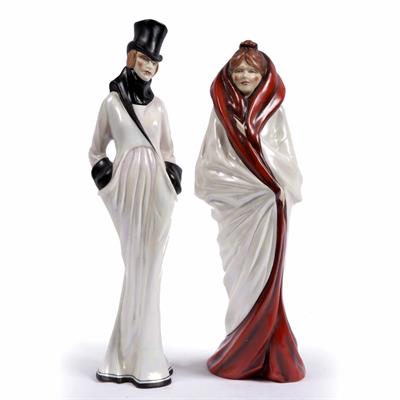 Lot 537 - Pair of limited edition figures