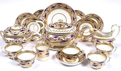 Lot 557 - Derby part tea set