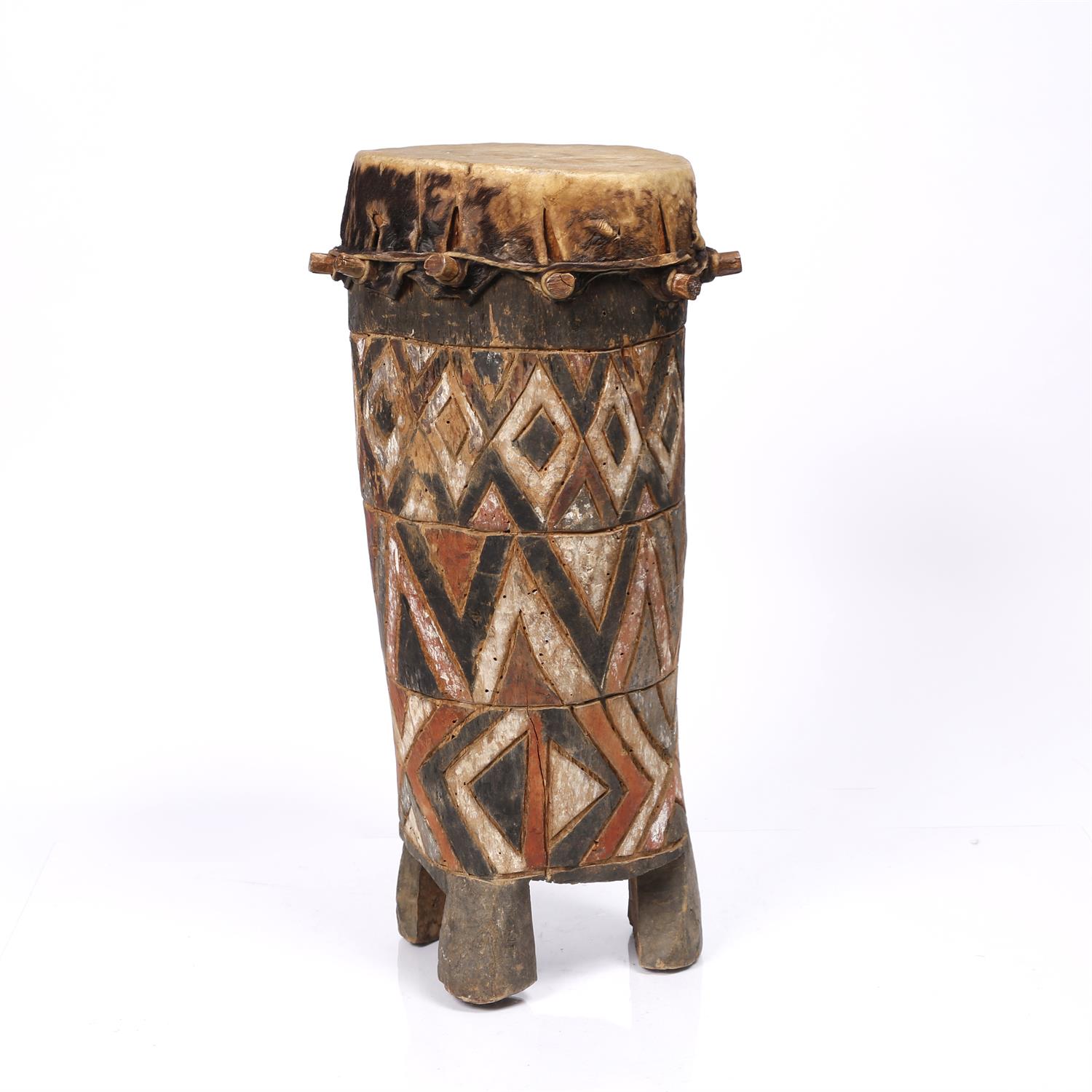 Lot 414 - African wooden drum