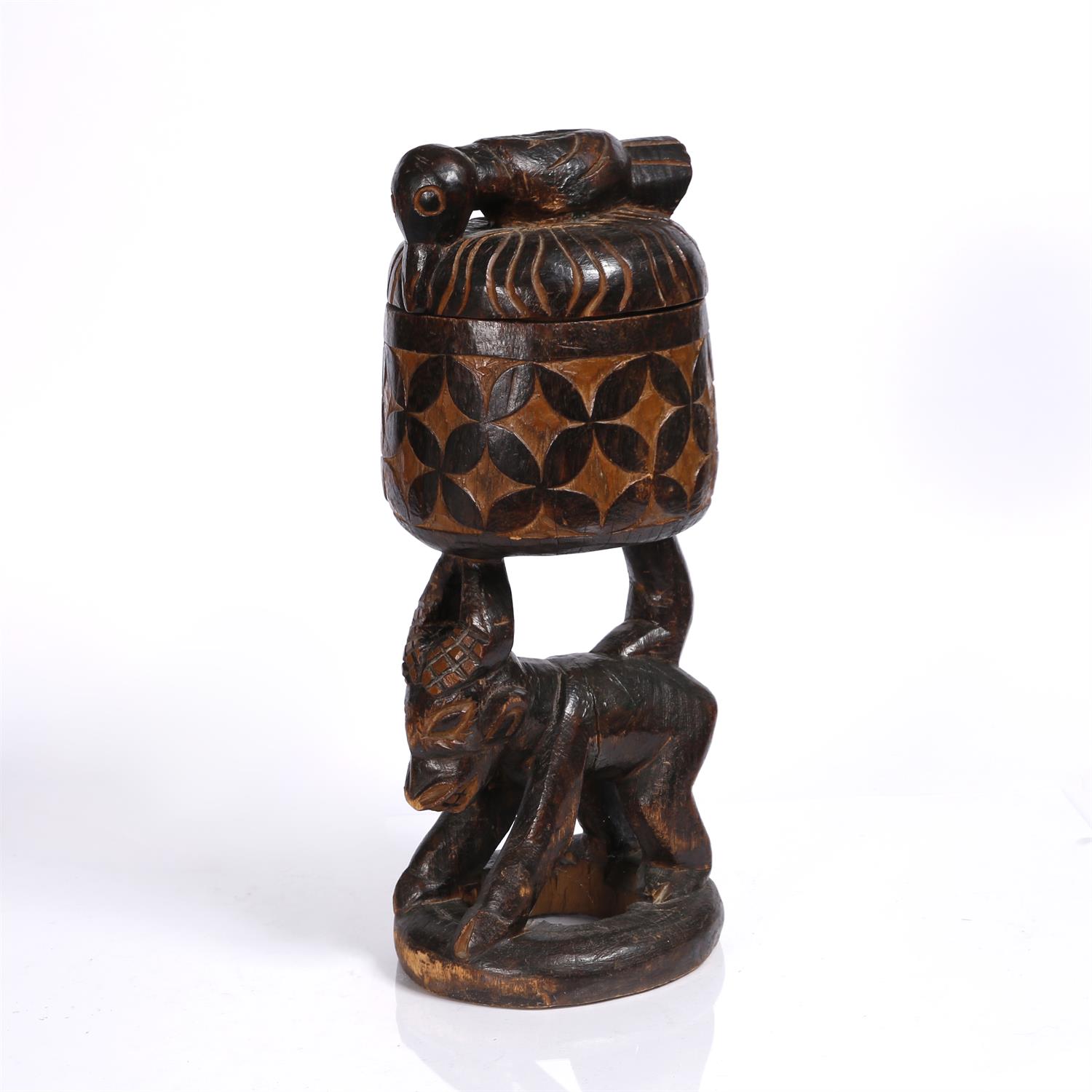 Lot 416 - A Cameroon carved ritual box