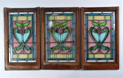 Lot 459 - Three stained glass windows