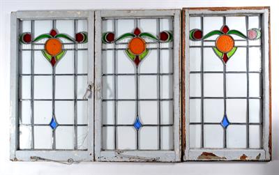 Lot 460 - Three stained glass windows