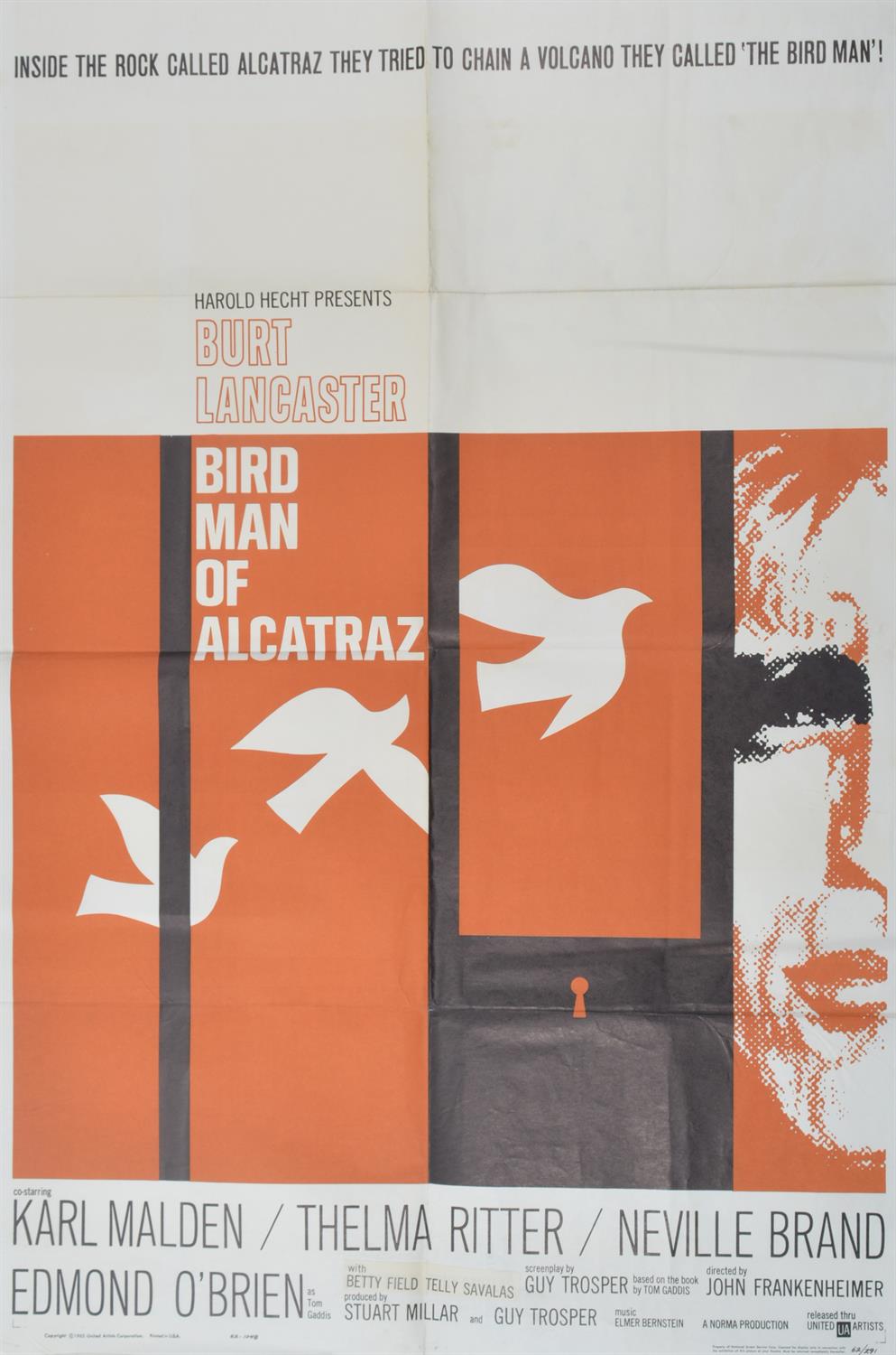 Lot 474 - Harold Hecht's Bird Man of Alcatraz