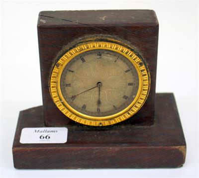 Lot 66 - A MID 19TH CENTURY TIMEPIECE MOVEMENT with gilt metal chapter ring