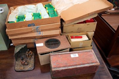 Lot 112 - A QUANTITY OF MAGIC LANTERN SLIDES