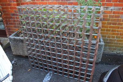 Lot 178 - A MID 20TH CENTURY 144 BOTTLE WINE RACK