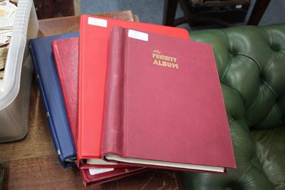 Lot 180 - A COLLECTION OF BRITISH AND WORLD STAMPS in five albums