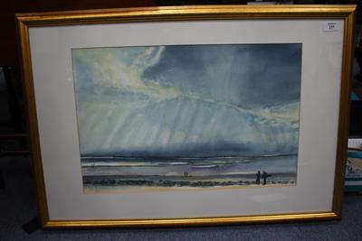 Lot 239 - CLIFFORD H FISHER (LATE 20TH CENTURY ENGLISH SCHOOL) COASTAL SCENE WATERCOLOUR