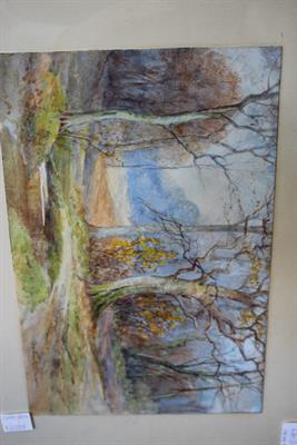 Lot 263A - CHRISTINE M WELLS 'AUTUMN IN THE NEW FOREST' WATERCOLOUR