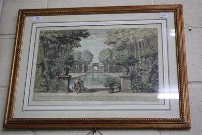 Lot 278 - A DECORATIVE ENGRAVING after Meuten